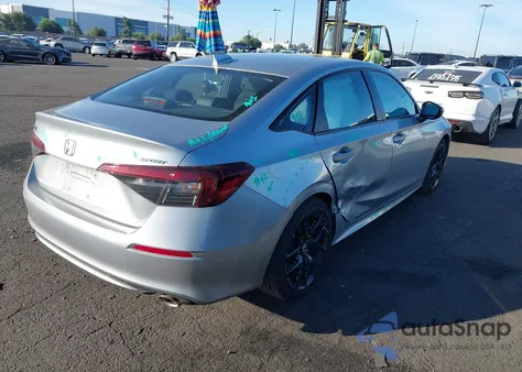 2025 Honda Civic Sport z USA, uszkodzony, nr VIN 2HGFE2F56SH555691